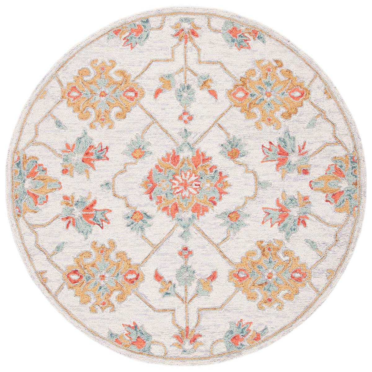 Safavieh Micro-Loop 534 Rug, MLP534 - Silver / Red