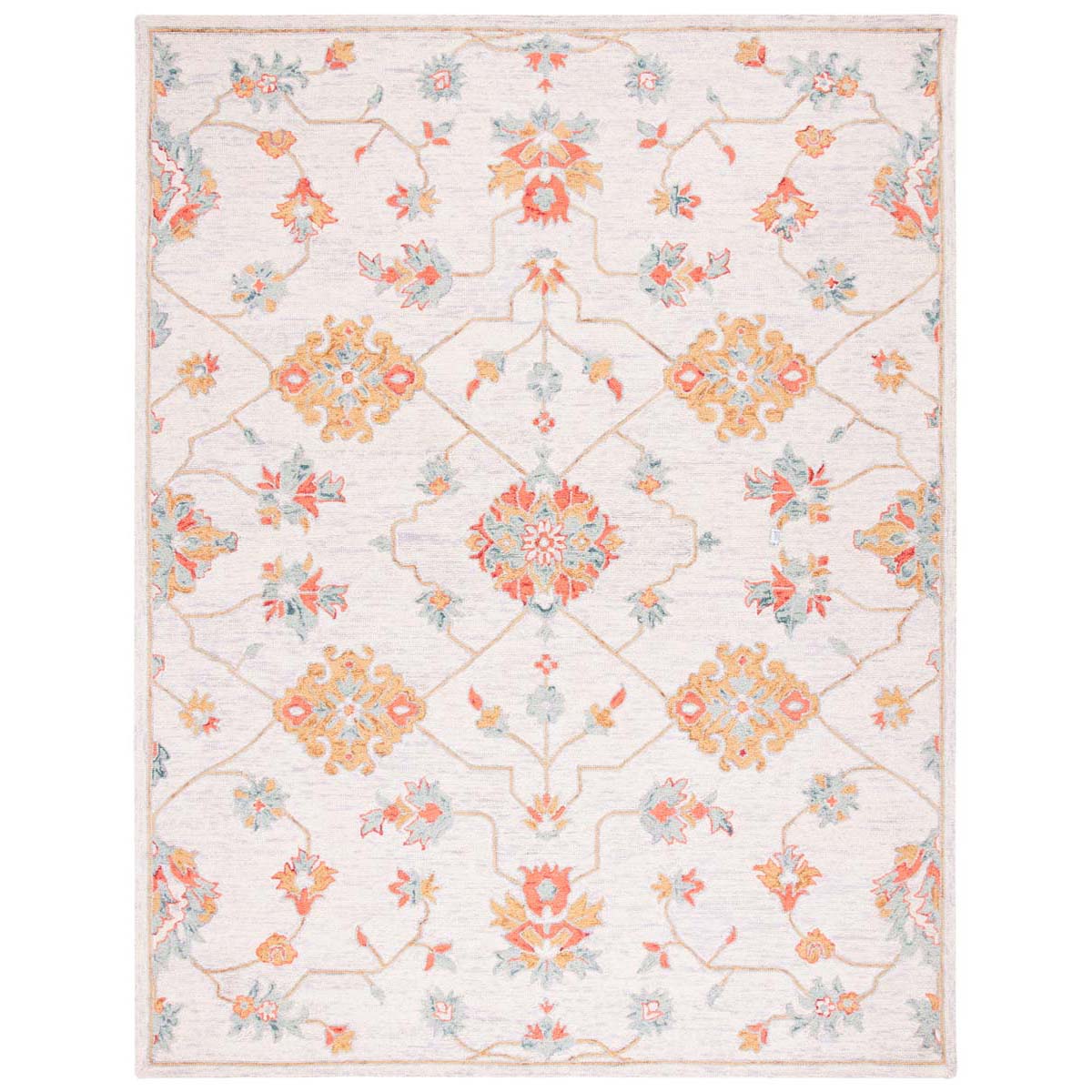 Safavieh Micro-Loop 534 Rug, MLP534 - Silver / Red