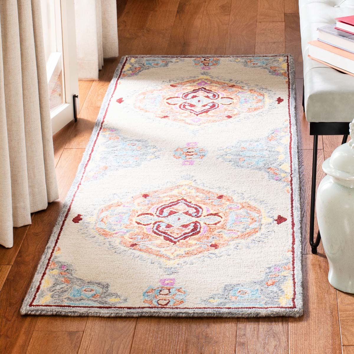 Safavieh Micro-Loop 551 Rug, MLP551 - Beige / Orange