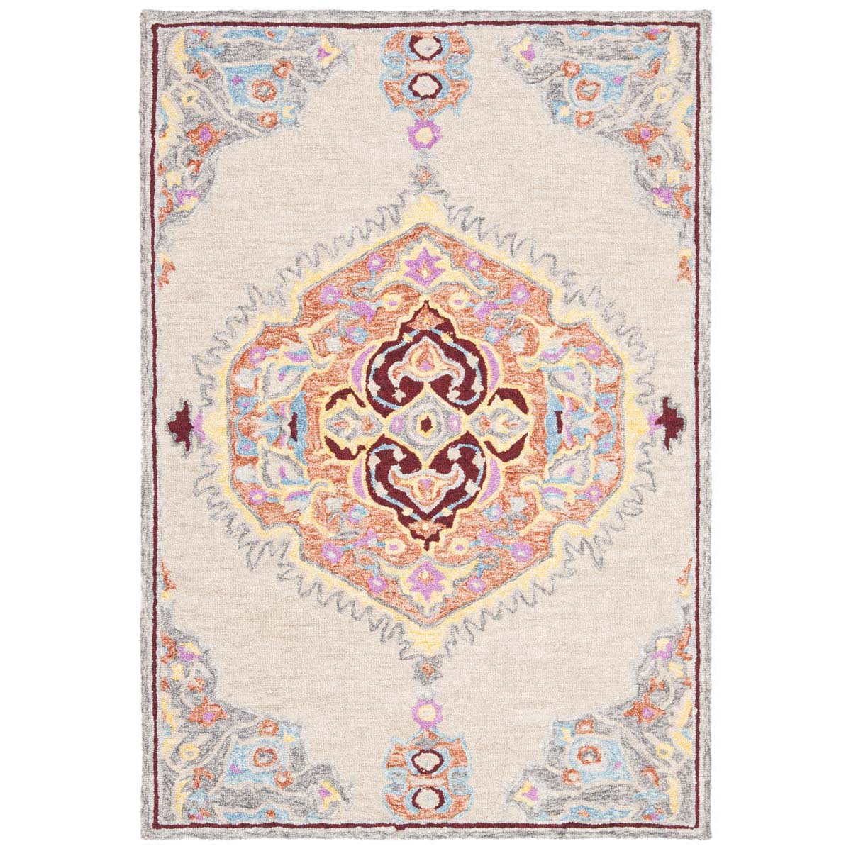 Safavieh Micro-Loop 551 Rug, MLP551 - Beige / Orange