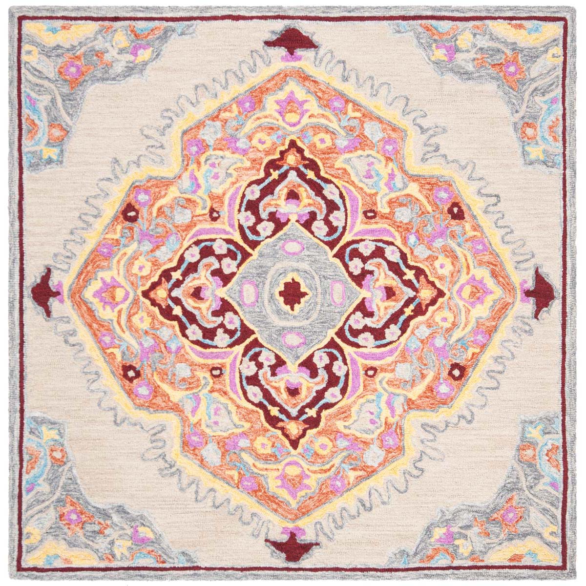 Safavieh Micro-Loop 551 Rug, MLP551 - Beige / Orange