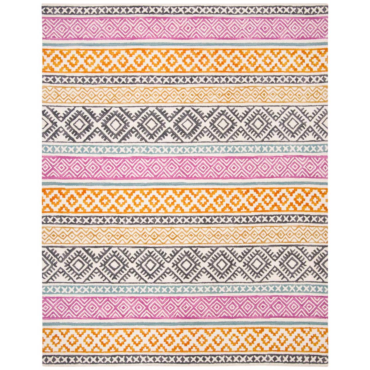 Safavieh Micro-Loop 552 Rug, MLP552 - Ivory / Rust