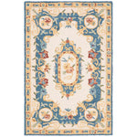 Safavieh Micro-Loop 601 Rug, MLP601 - Cream / Blue