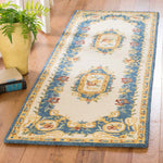 Safavieh Micro-Loop 601 Rug, MLP601 - Cream / Blue