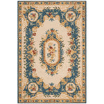 Safavieh Micro-Loop 601 Rug, MLP601 - Cream / Blue