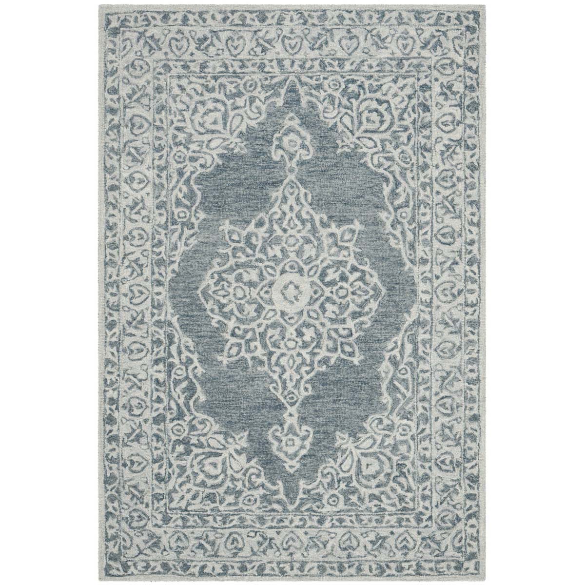 Safavieh Micro-Loop 604 Rug, MLP604 - Blue / Light Blue