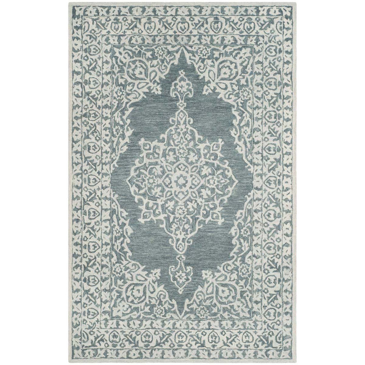 Safavieh Micro-Loop 604 Rug, MLP604 - Blue / Light Blue