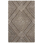 Safavieh Micro-Loop 608 Rug, MLP608 - Dark Grey / Ivory