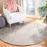 Safavieh Micro-Loop 608 Rug, MLP608 - Dark Grey / Ivory