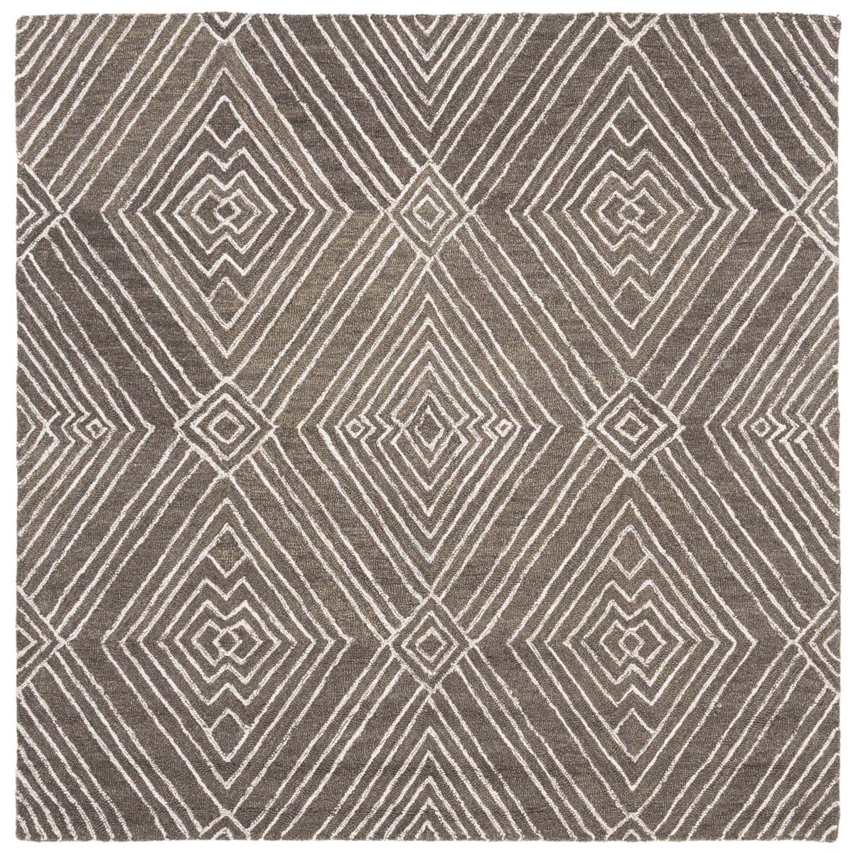 Safavieh Micro-Loop 608 Rug, MLP608 - Dark Grey / Ivory