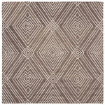 Safavieh Micro-Loop 608 Rug, MLP608 - Dark Grey / Ivory