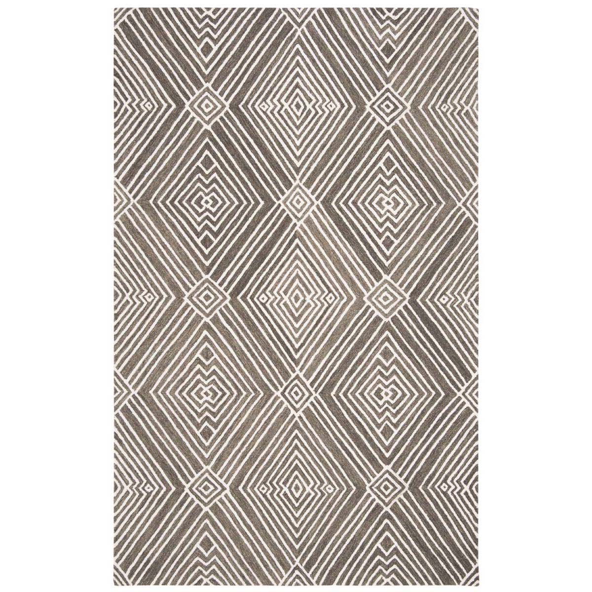 Safavieh Micro-Loop 608 Rug, MLP608 - Dark Grey / Ivory
