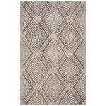 Safavieh Micro-Loop 608 Rug, MLP608 - Dark Grey / Ivory