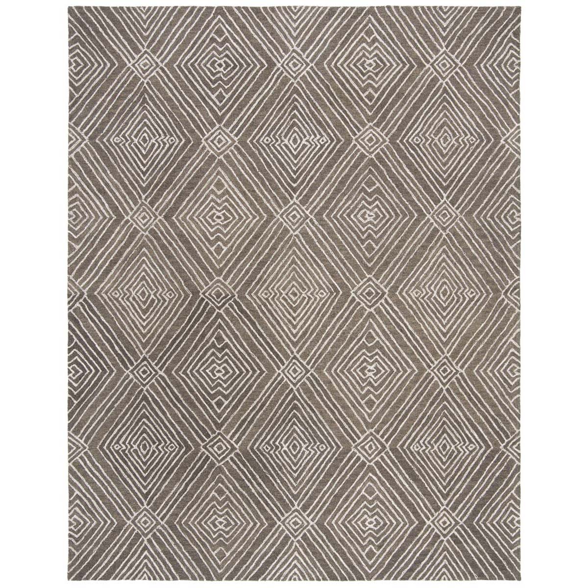 Safavieh Micro-Loop 608 Rug, MLP608 - Dark Grey / Ivory