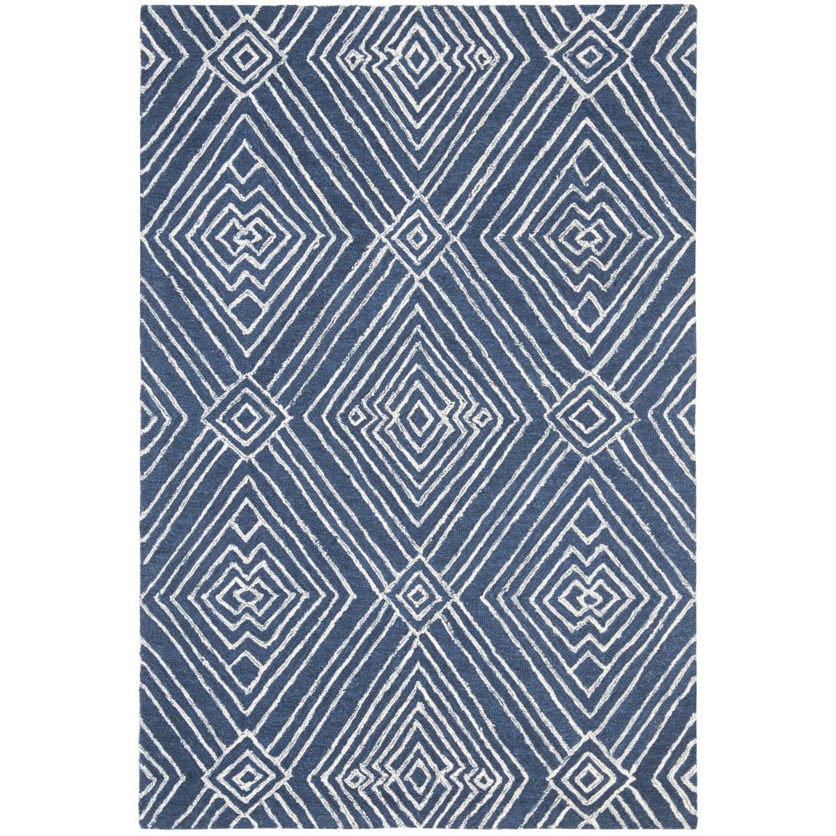 Safavieh Micro-Loop 608 Rug, MLP608 - Navy / Ivory