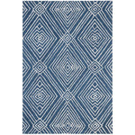 Safavieh Micro-Loop 608 Rug, MLP608 - Navy / Ivory
