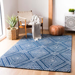 Safavieh Micro-Loop 608 Rug, MLP608 - Navy / Ivory
