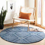 Safavieh Micro-Loop 608 Rug, MLP608 - Navy / Ivory