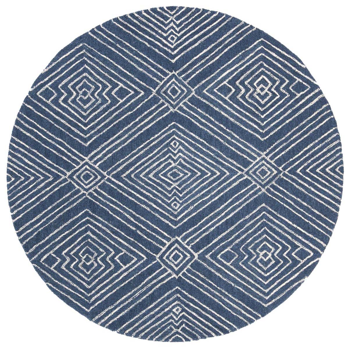 Safavieh Micro-Loop 608 Rug, MLP608 - Navy / Ivory