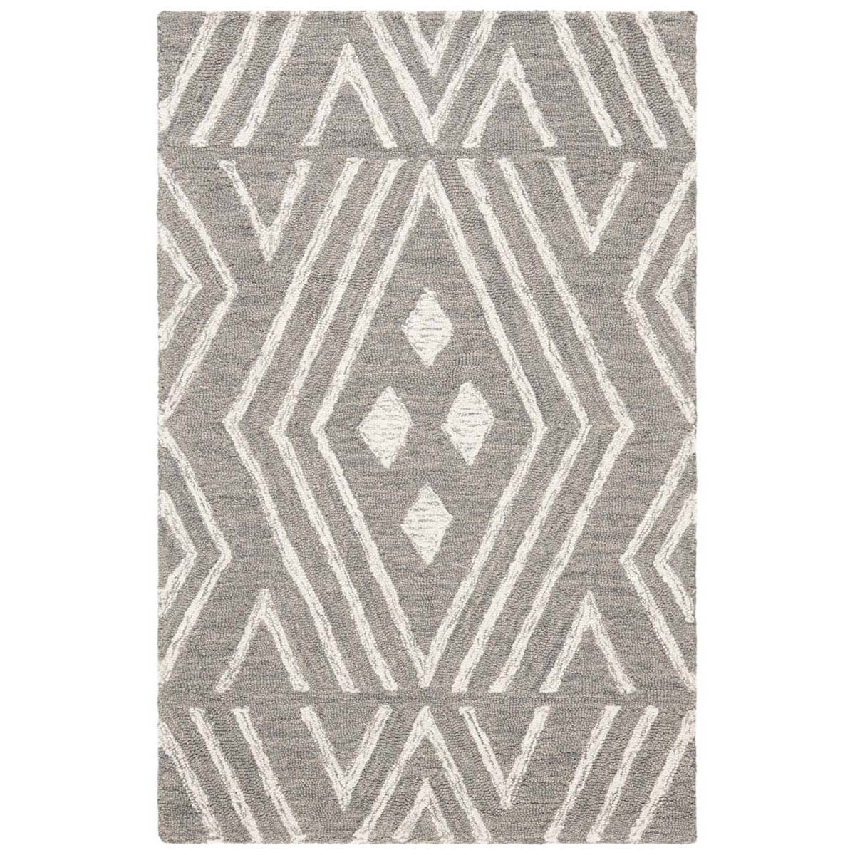 Safavieh Micro-Loop 609 Rug, MLP609 - Grey / Ivory