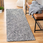 Safavieh Micro-Loop 615 Rug, MLP615 - Black / Ivory
