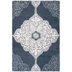 Safavieh Micro-Loop 620 Rug, MLP620 - Grey / Navy