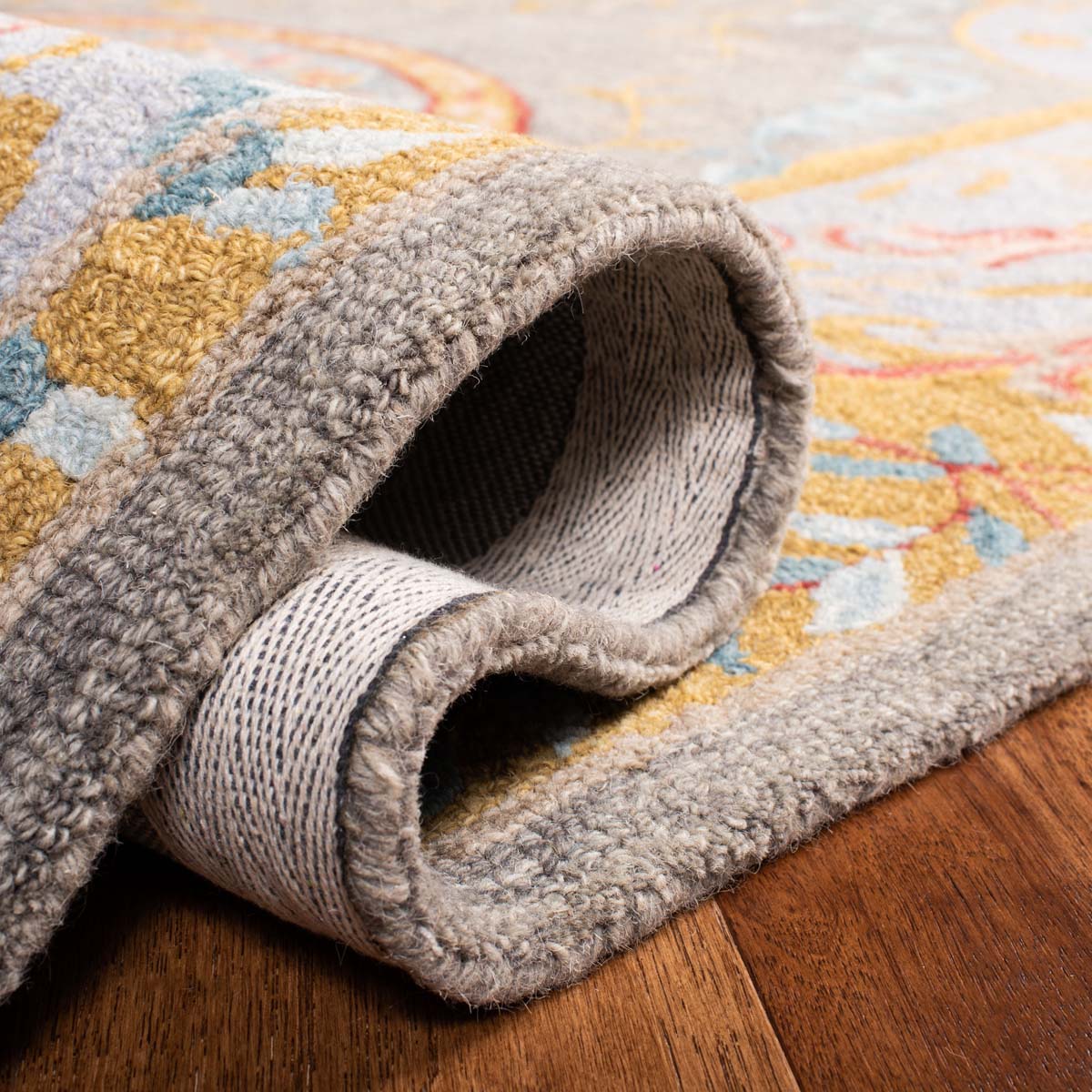 Safavieh Micro-Loop 634 Rug, MLP634 - Green / Grey