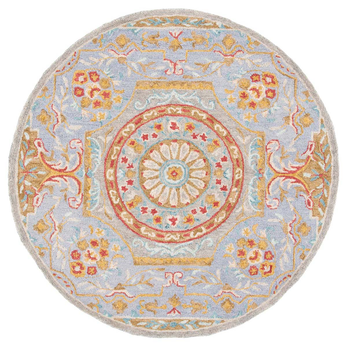 Safavieh Micro-Loop 634 Rug, MLP634 - Green / Grey