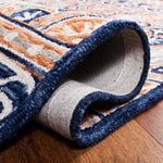 Safavieh Micro-Loop 635 Rug, MLP635 - Brown / Blue