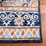 Safavieh Micro-Loop 635 Rug, MLP635 - Brown / Blue