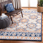 Safavieh Micro-Loop 635 Rug, MLP635 - Brown / Blue