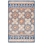 Safavieh Micro-Loop 635 Rug, MLP635 - Brown / Blue
