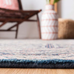 Safavieh Micro-Loop 637 Rug, MLP637 - Pink / Blue
