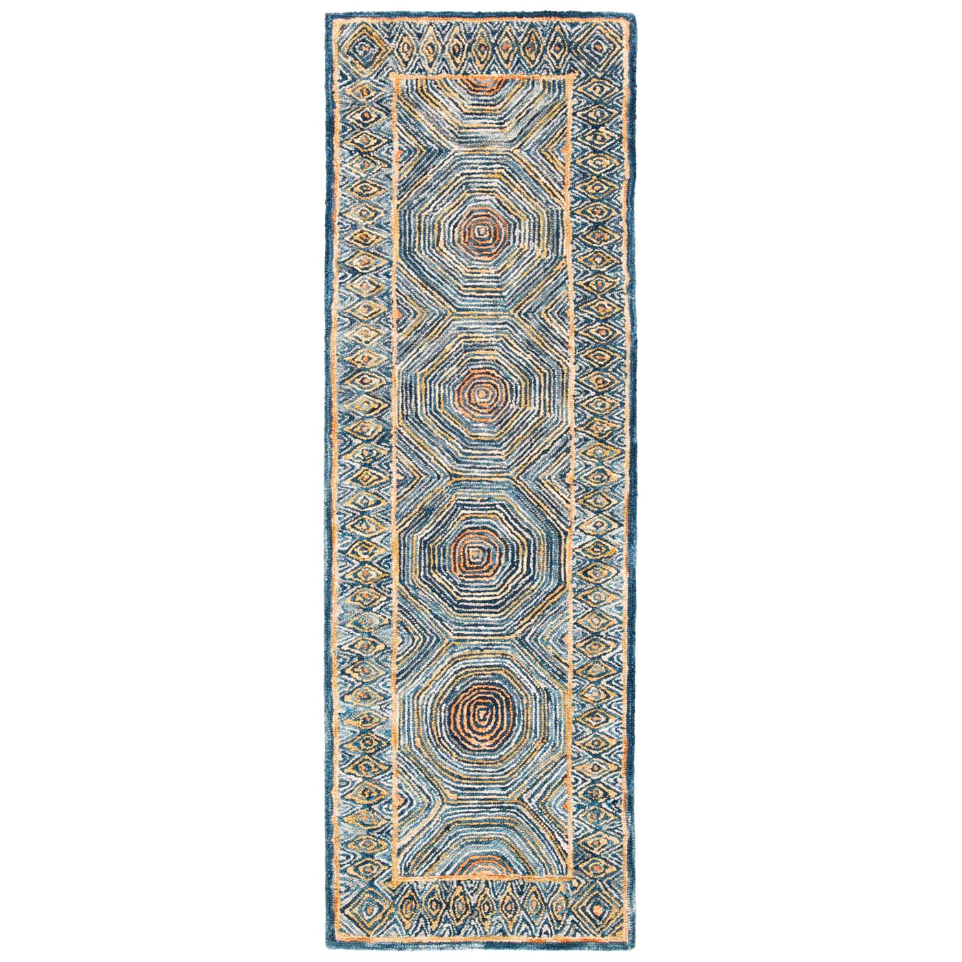 Safavieh Micro-Loop 638 Rug, MLP638 - Green / Blue