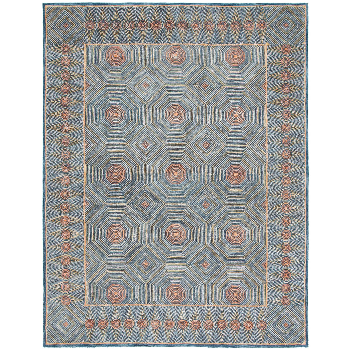 Safavieh Micro-Loop 638 Rug, MLP638 - Green / Blue