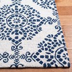 Safavieh Micro-Loop 647 Rug, MLP647 - Ivory / Blue