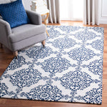 Safavieh Micro-Loop 647 Rug, MLP647 - Ivory / Blue