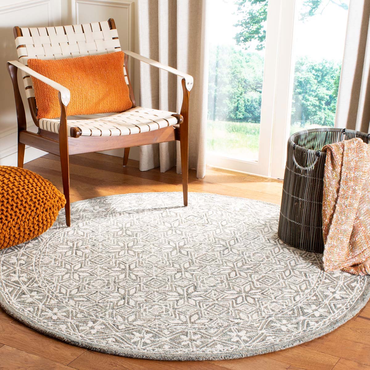 Safavieh Micro-Loop 802 Rug, MLP802 - Blue / Ivory