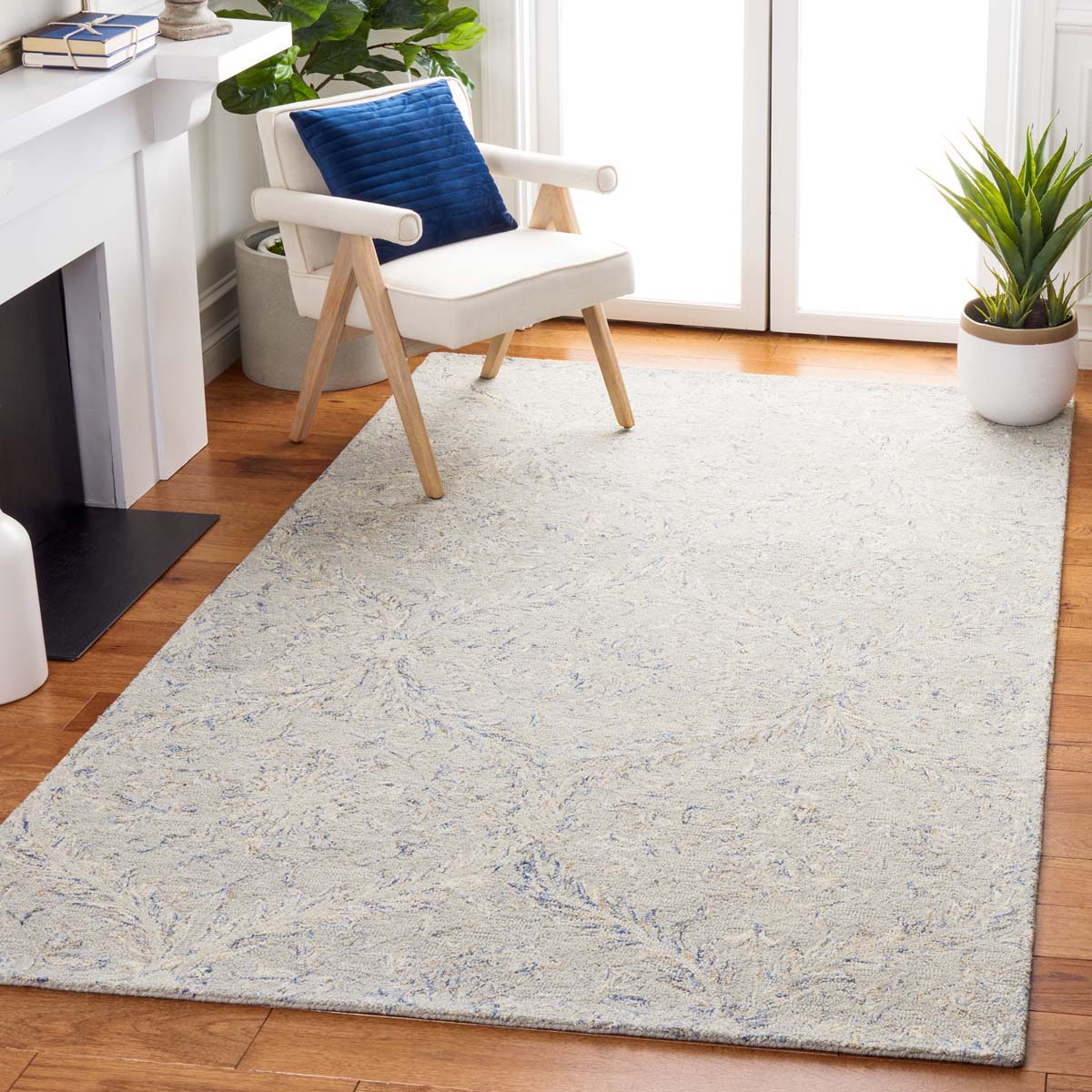Safavieh Micro-Loop 875 Rug, MLP875 - Grey / Blue