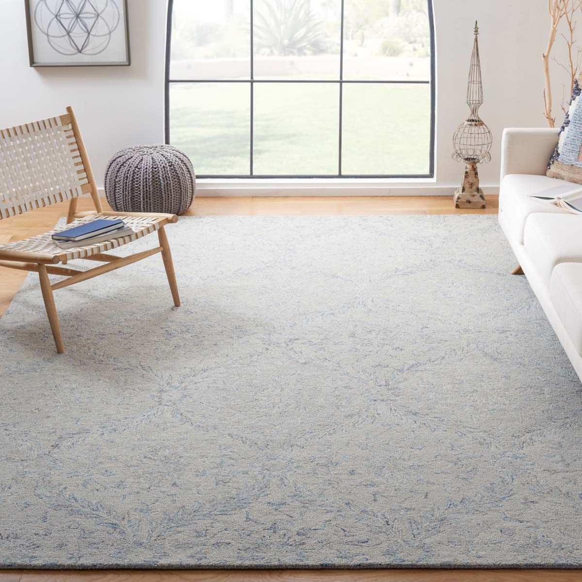 Safavieh Micro-Loop 875 Rug, MLP875 - Grey / Blue