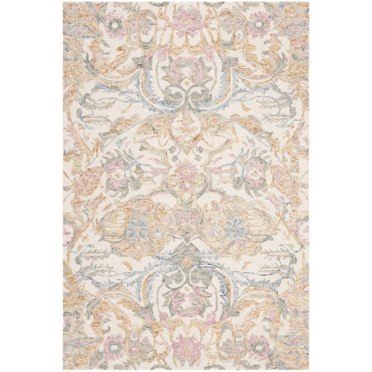 Safavieh Micro-Loop 901 Rug, MLP901 - Ivory / Blue