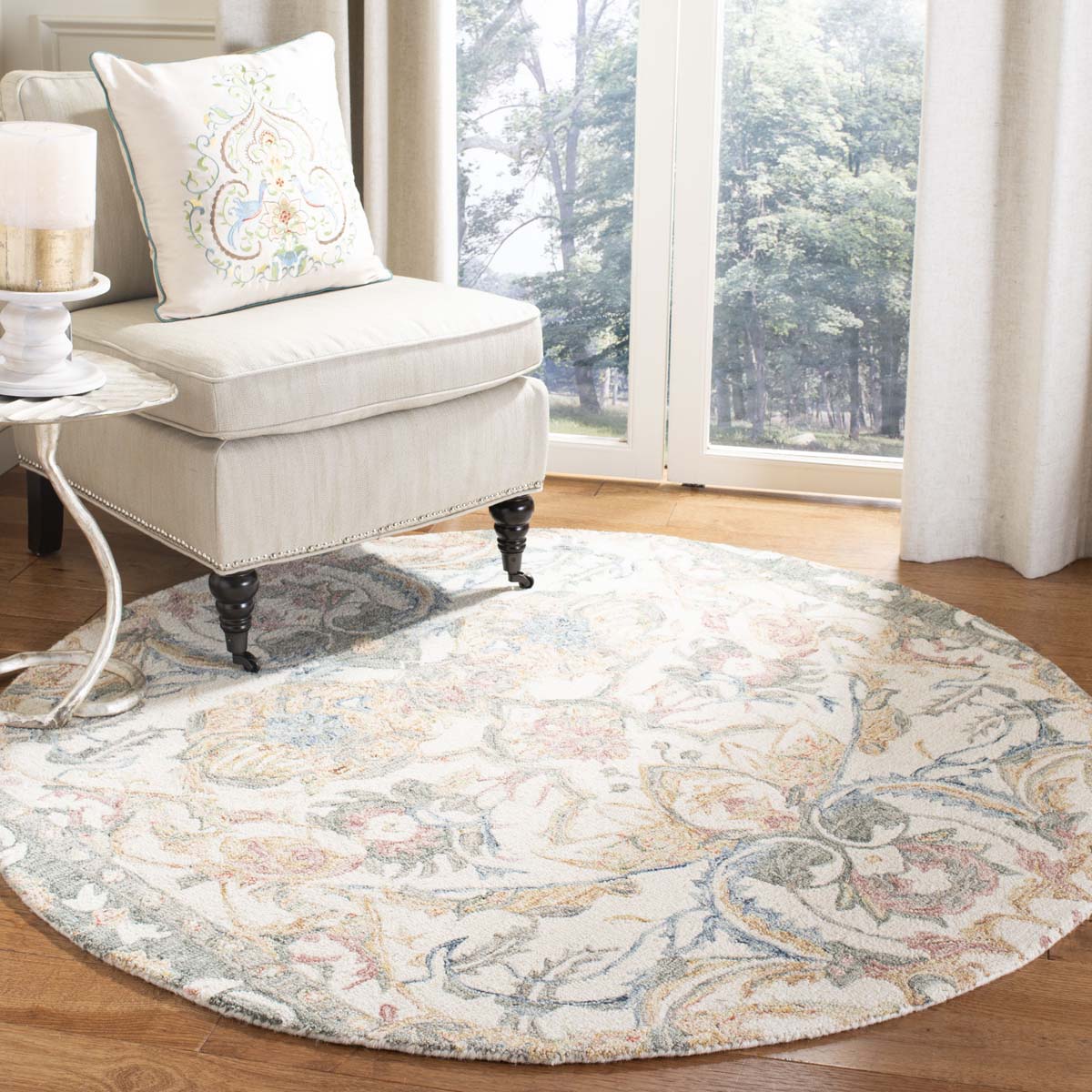 Safavieh Micro-Loop 901 Rug, MLP901 - Ivory / Blue