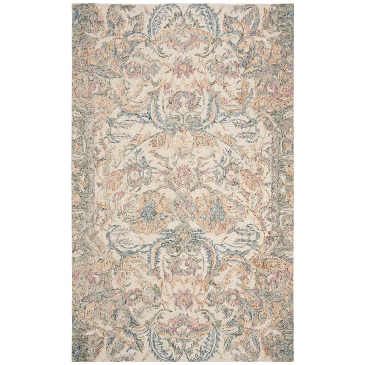 Safavieh Micro-Loop 901 Rug, MLP901 - Ivory / Blue