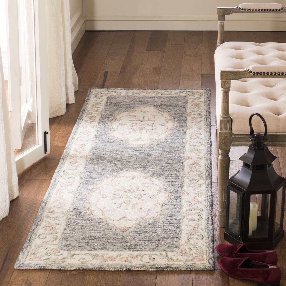Safavieh Micro-Loop 903 Rug, MLP903 - Grey / Ivory