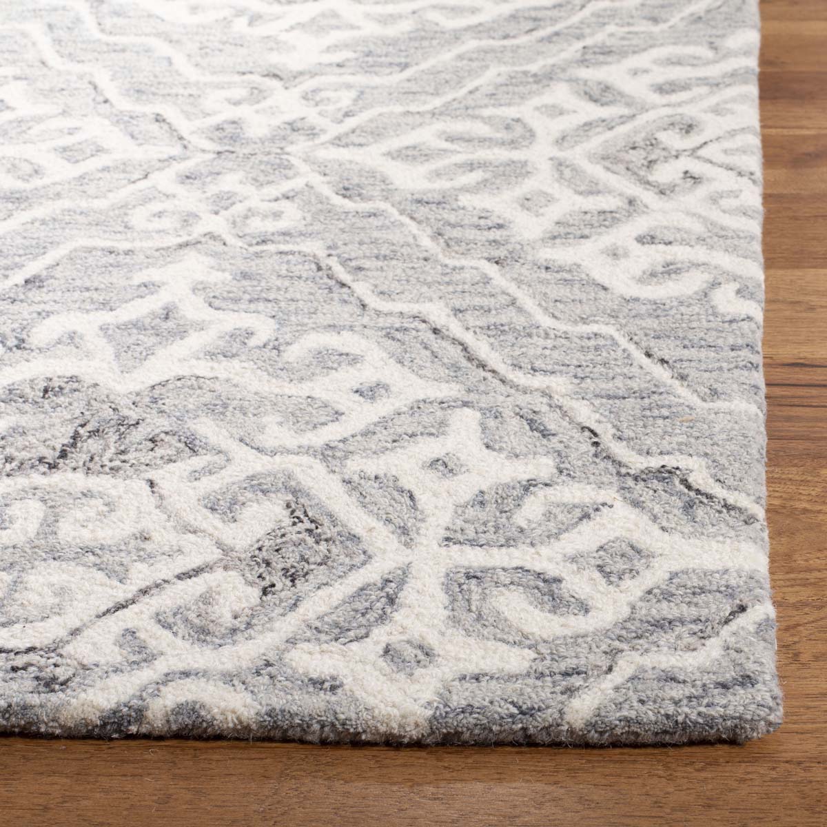 Safavieh Micro-Loop 905 Rug, MLP905 - Grey / Ivory