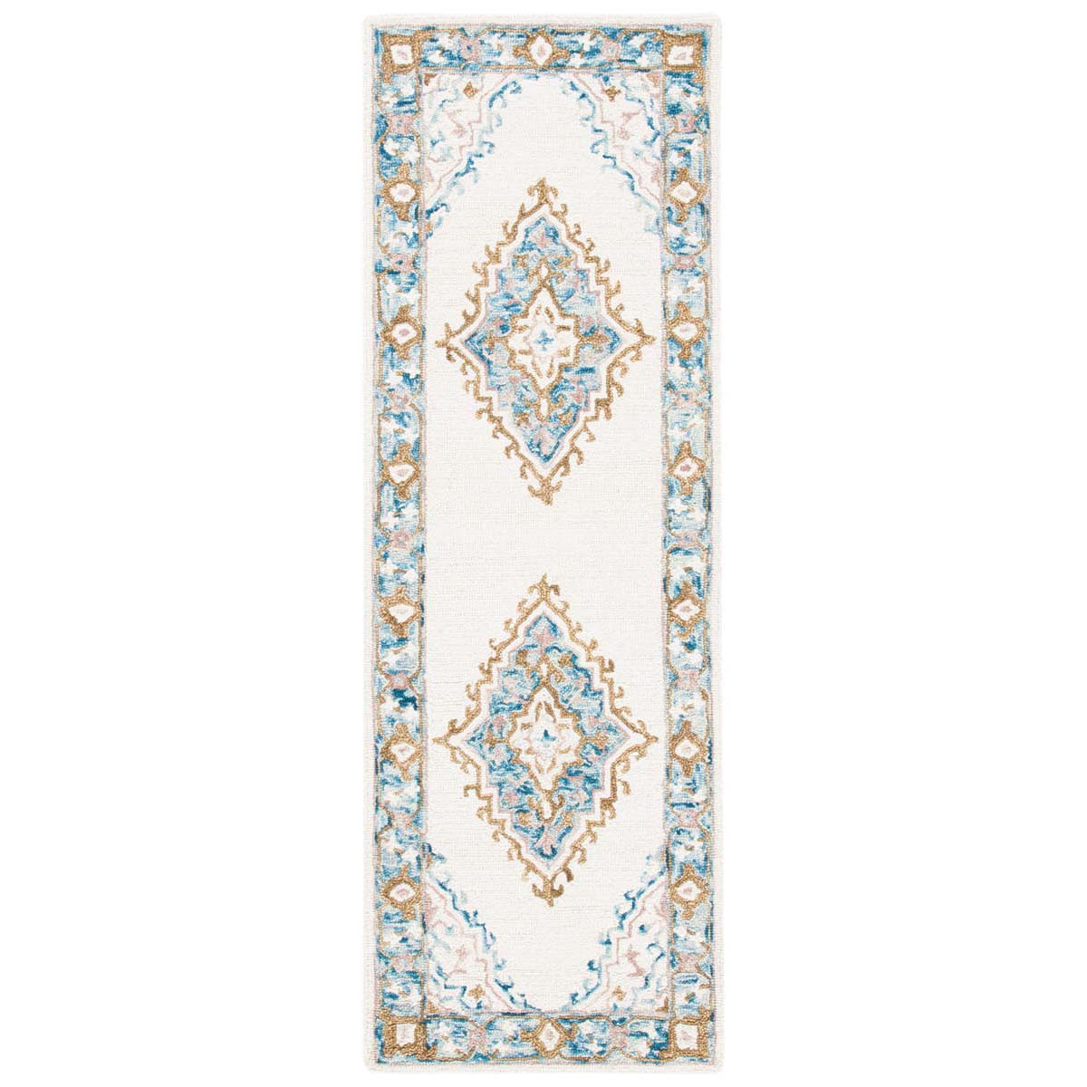 Safavieh Micro-Loop 953 Rug, MLP953 - Ivory / Blue
