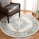 Safavieh Micro-Loop 953 Rug, MLP953 - Ivory / Blue
