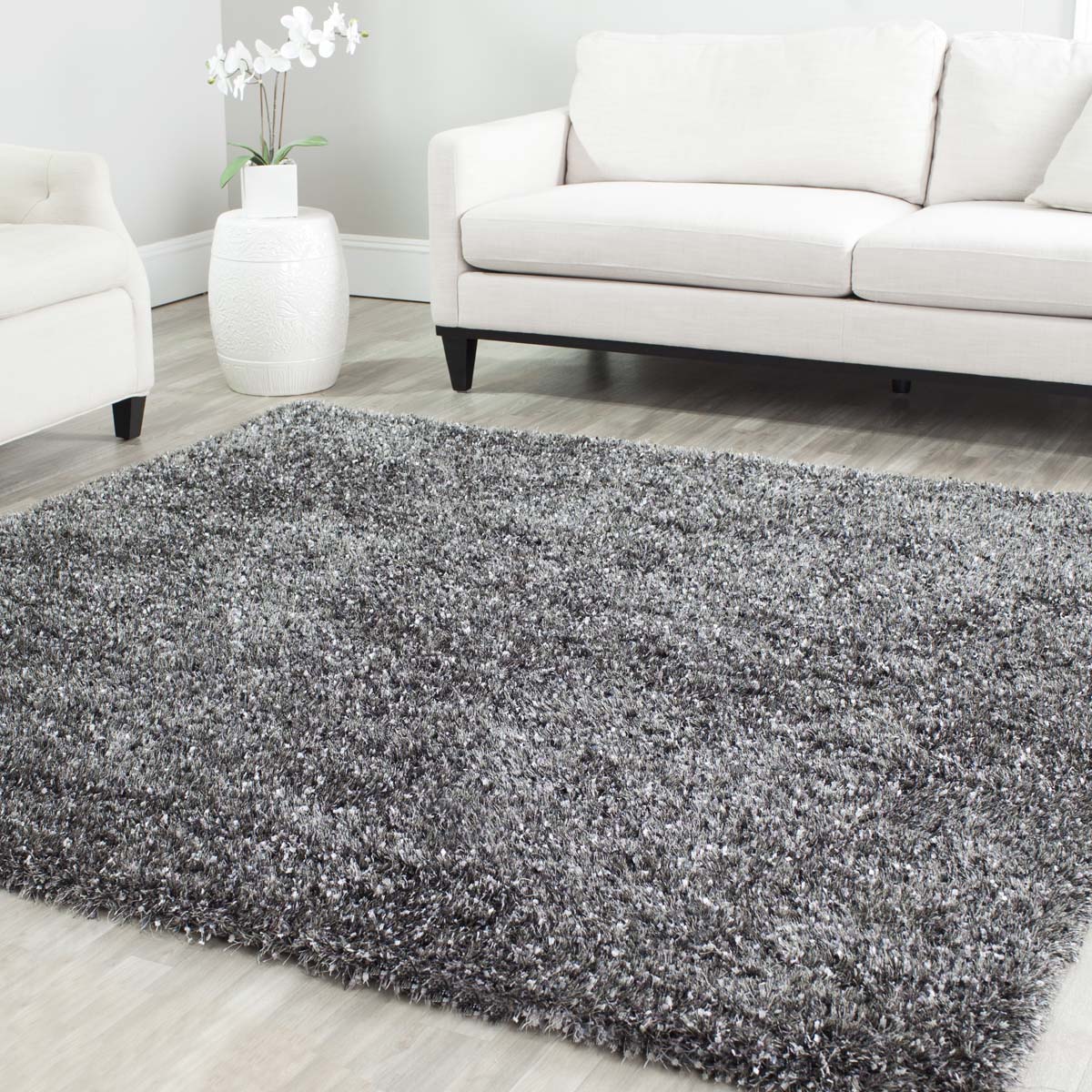 Safavieh Malibu Shag 431 Rug, MLS431 - Charcoal