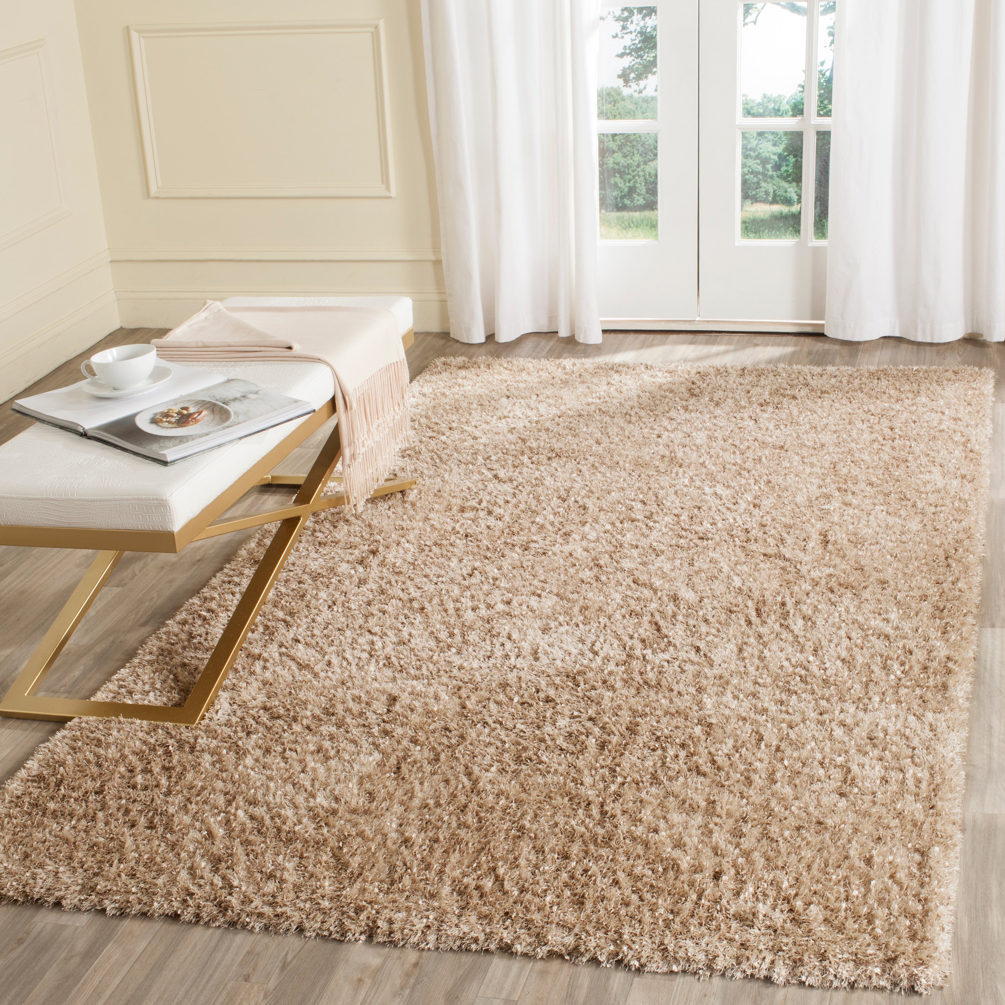 Safavieh Malibu Shag 431 Rug, MLS431 - Natural