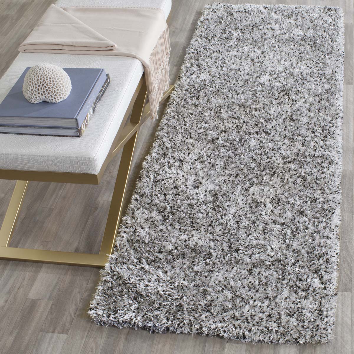 Safavieh Malibu Shag 431 Rug, MLS431 - Silver